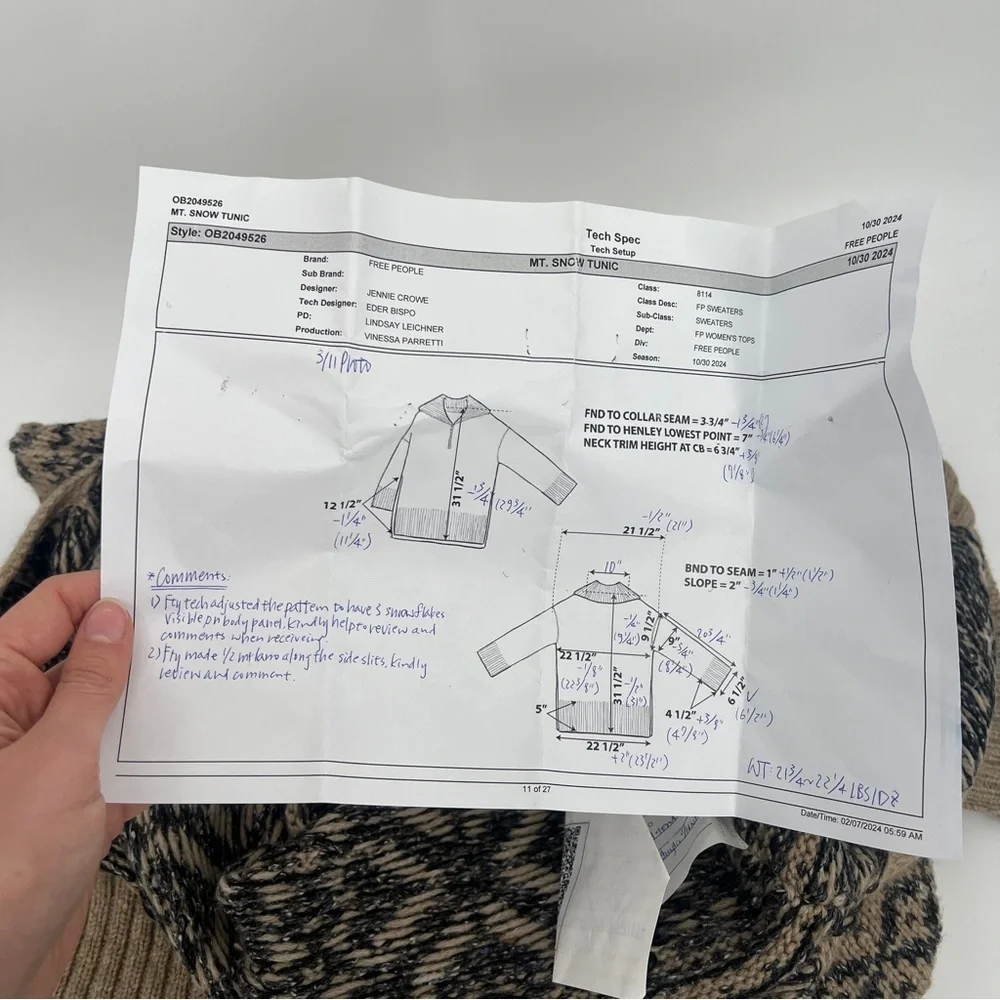 Free People Mt. Snow "SKI" Half Zip Collared Winter Knit Pullover Tunic Sweater - Picture 10 of 11